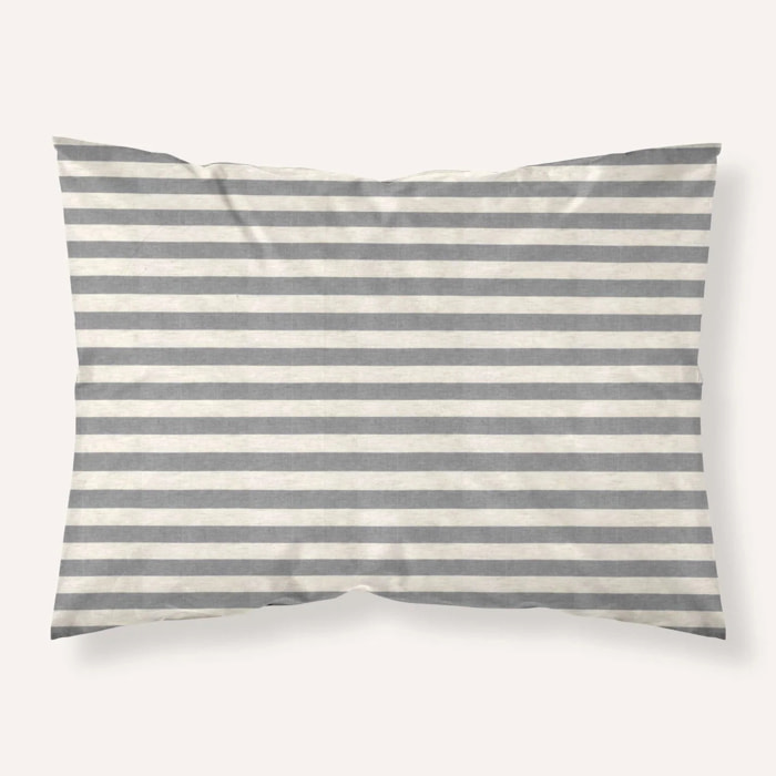 Taie d'oreiller en jacquard Jávea Grande Gris
