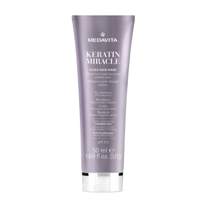 MEDAVITA Keratin Miracle Sleek Hair Mask Superlisciante 50ml