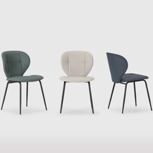 Lot de 2 chaises en tissu - SVEA