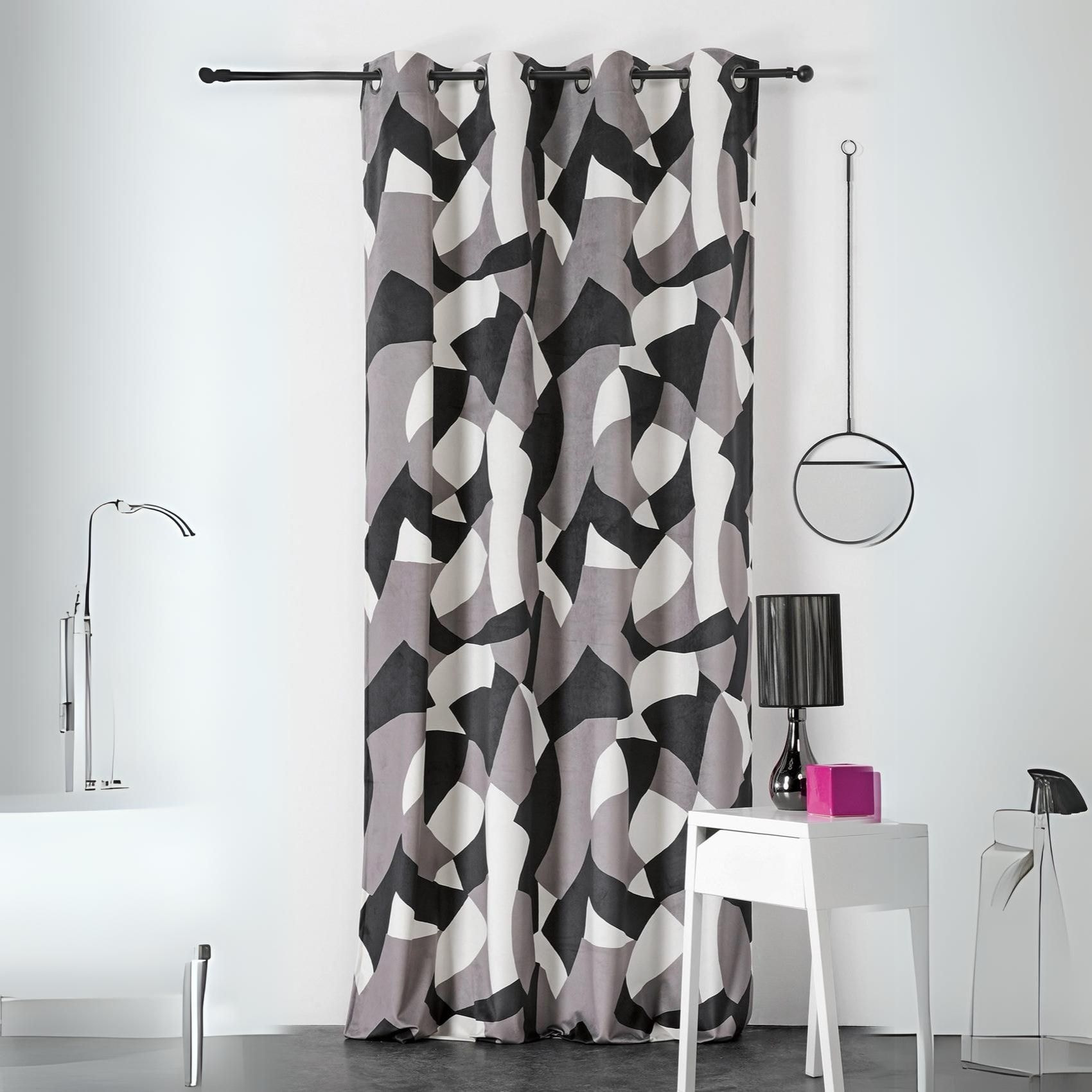 Rideau d'ameublement Camo - Gris clair