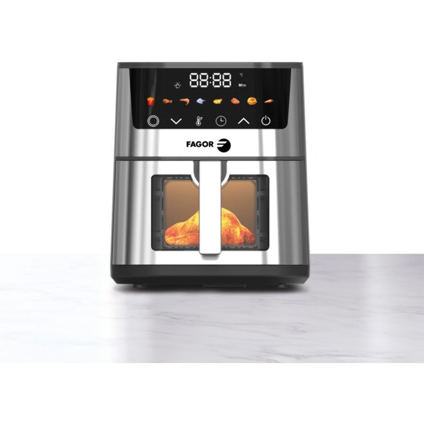 Friteuse à air chaud Air fryer 5L 1400W Argent Fagor FGAF220V