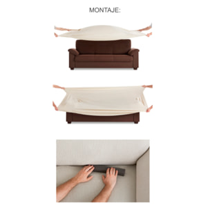 Funda de sillón orejero elástica INKA