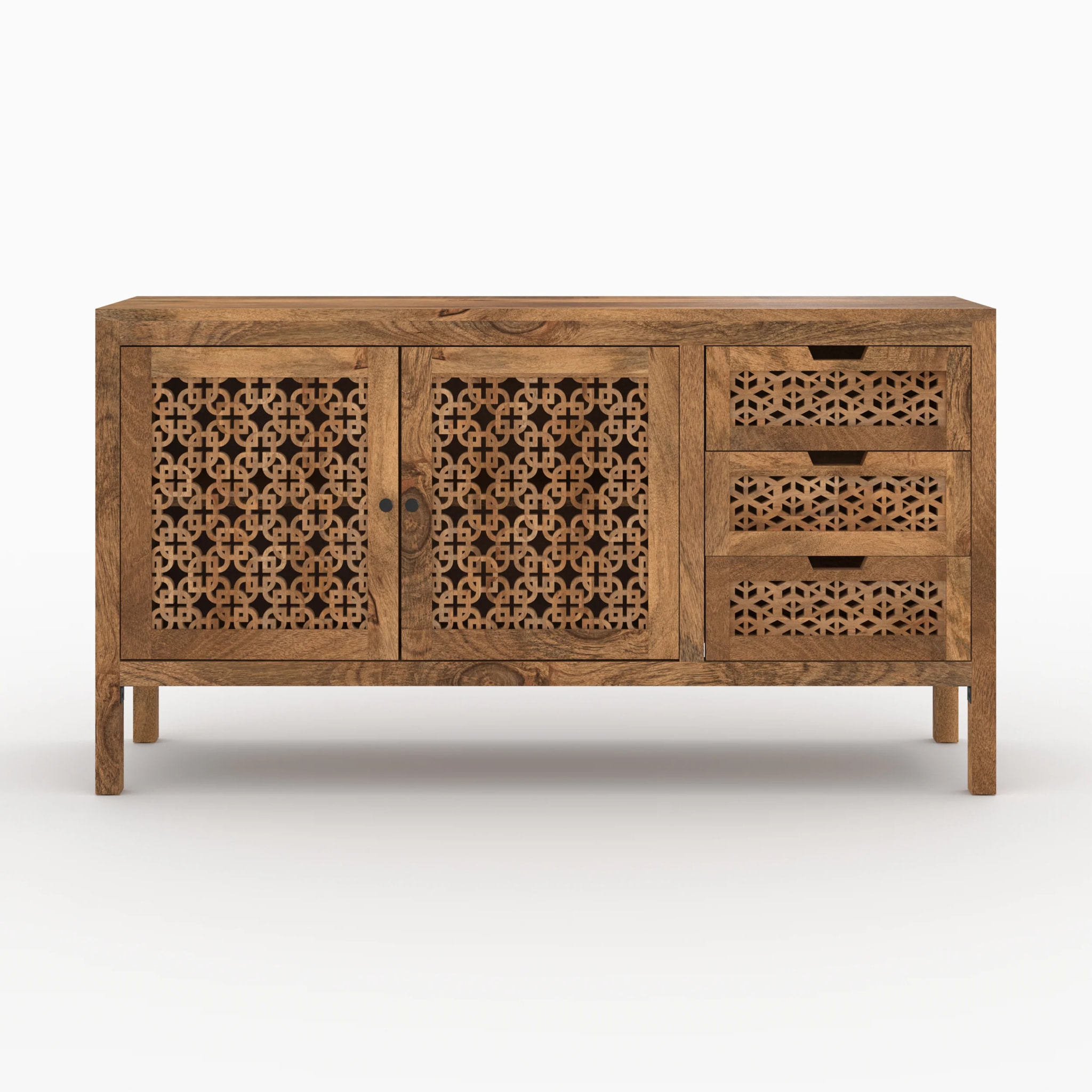 Buffet ajouré en bois de manguier - Jaya