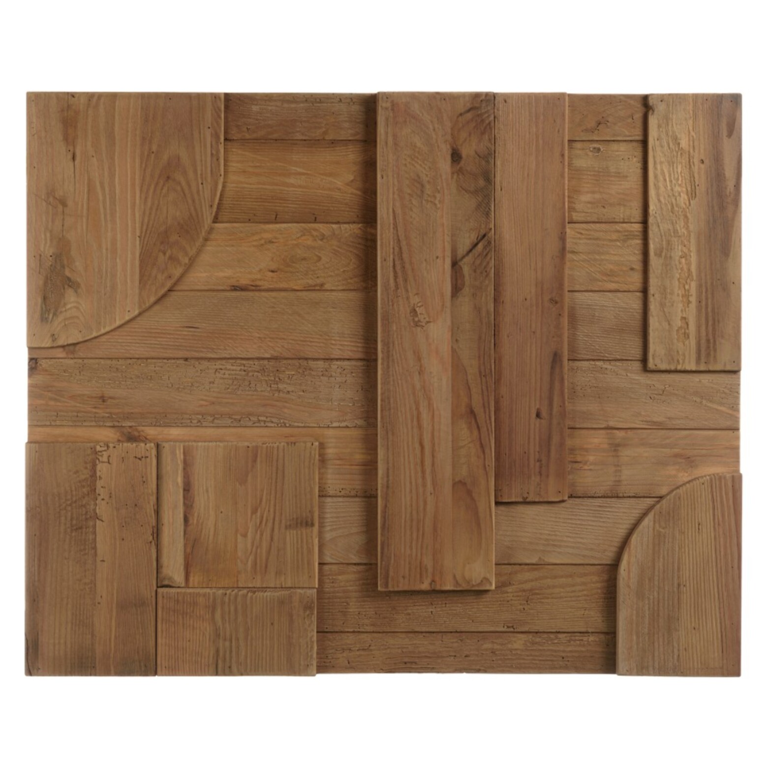SANDY - Décoration murale B - 98x80cm formes géométriques Pin recyclé
