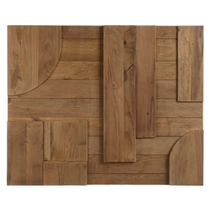 SANDY - Décoration murale B - 98x80cm formes géométriques Pin recyclé