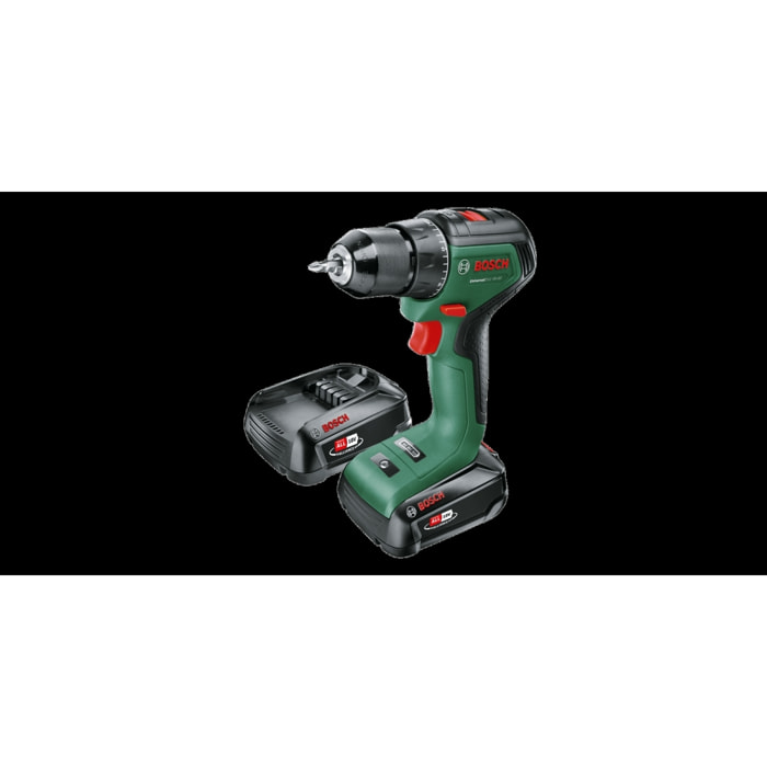 Perceuse visseuse Universal Drill 18V-60 - BOSCH - avec 2 batteries 18V 2.0Ah - AL 18V-20 - 06039D7002