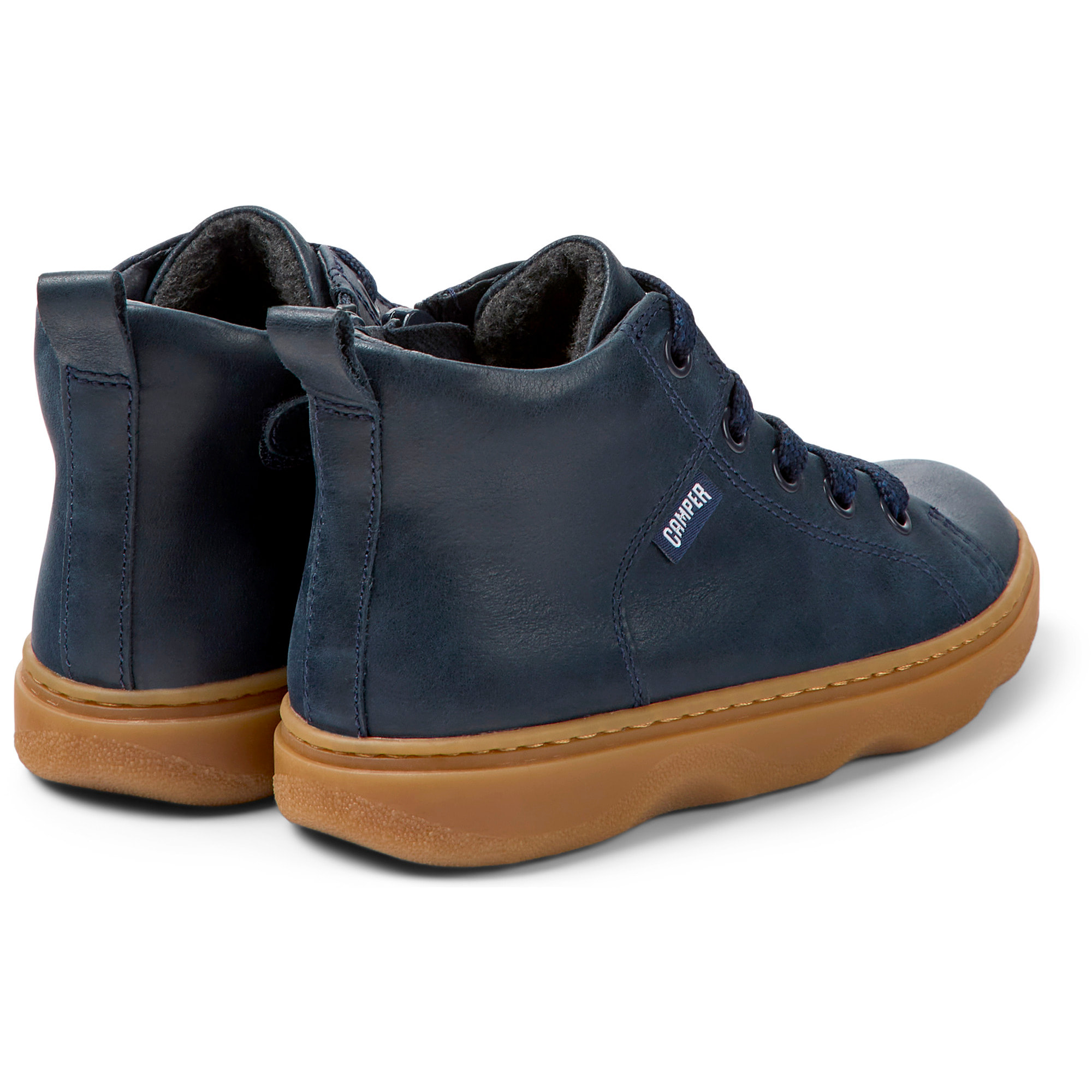Botines - CAMPER Kiddo - Azul - Cuero liso