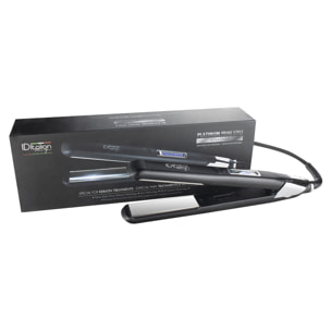 Fer à lisser platinum keratiner id - noir et plaque miroir coloris argenté - 48w