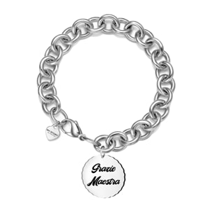 Bracciale Hiriwa 925 con Pendente Acciaio Silver Maestra