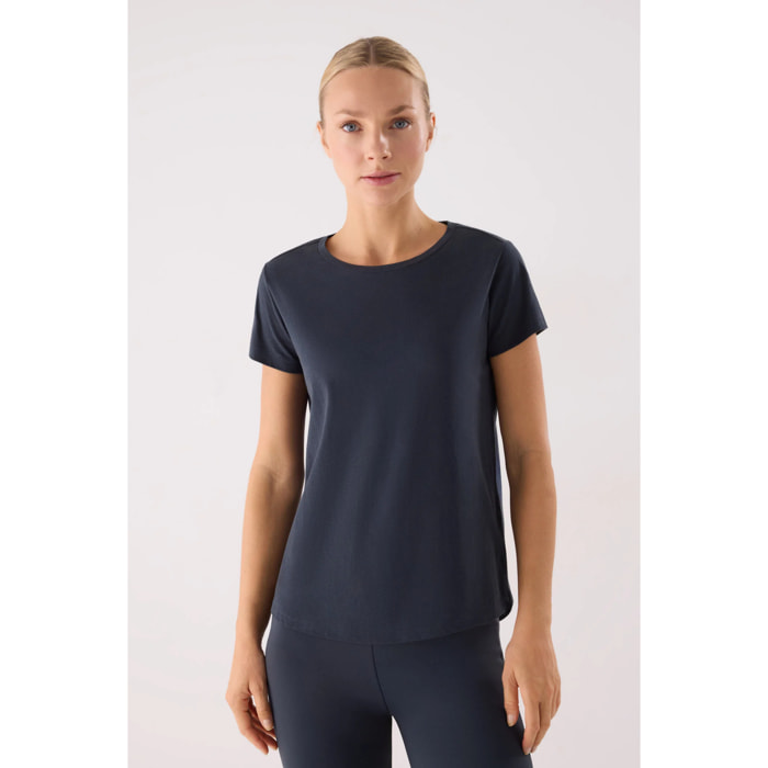 Maglietta sportiva a maniche corte Blu