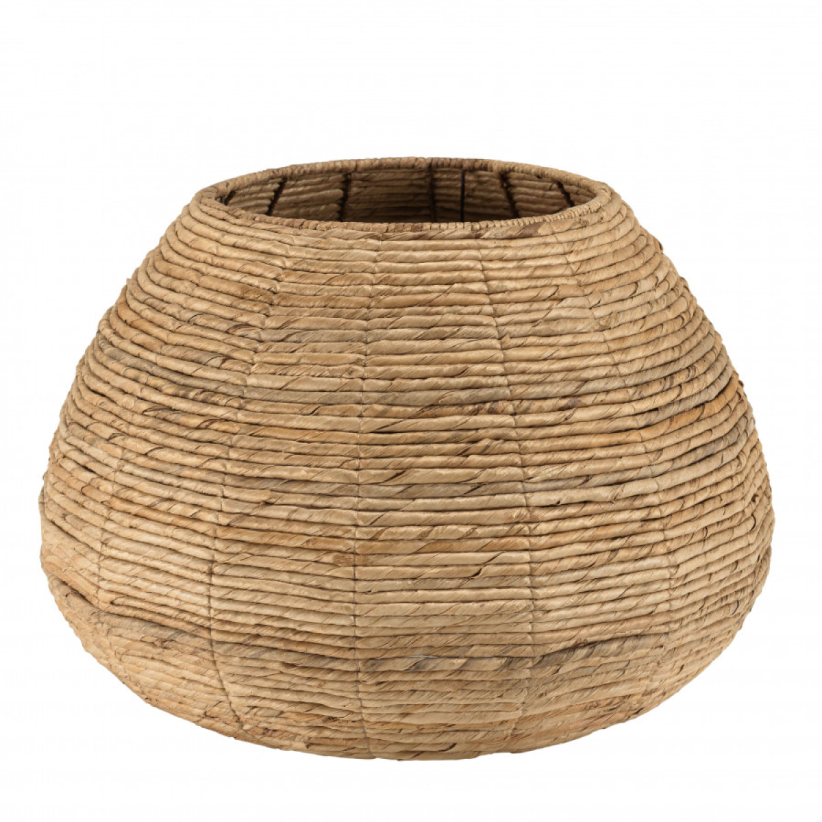 ALIDA - Cache pot petit modèle en tissage d'abaca naturel