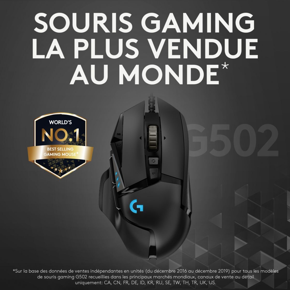 Souris gamer LOGITECH G502 Hero High Performance