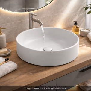 Vasque ronde à poser Vox satinée blanc