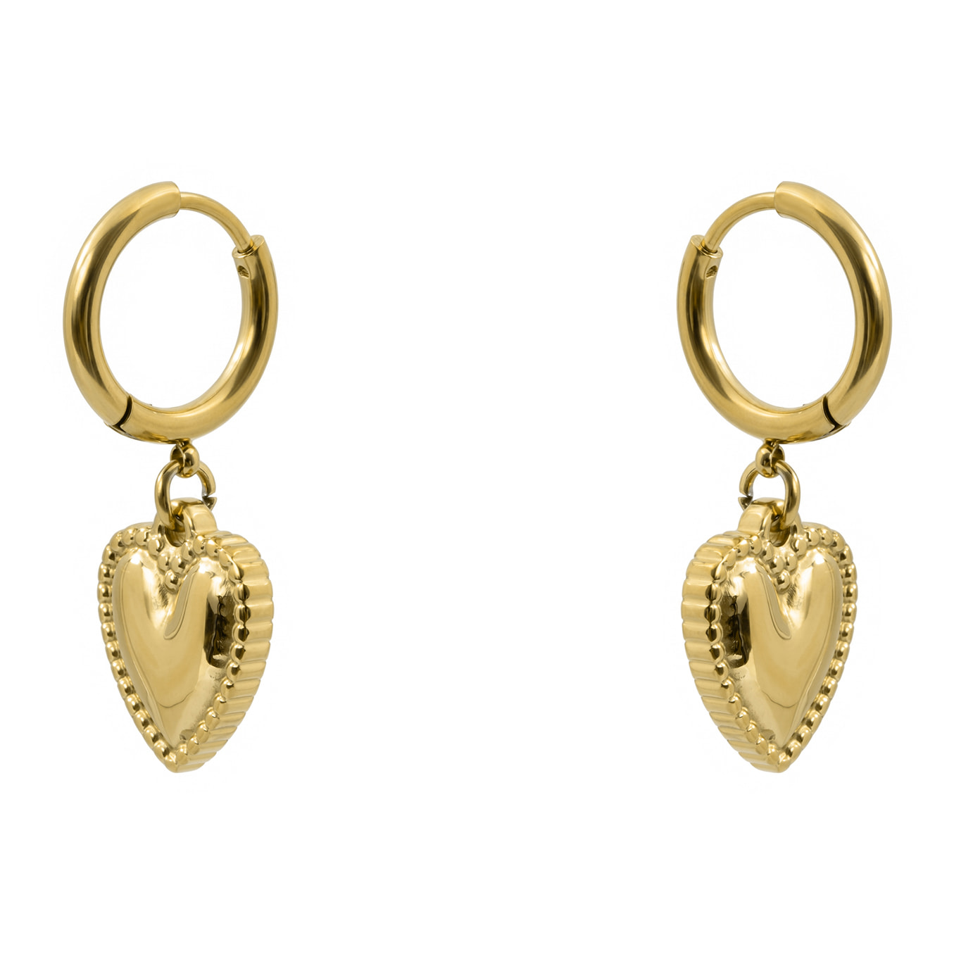Pendientes Dadis acabado oro amarillo 18k