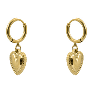 Pendientes Dadis acabado oro amarillo 18k