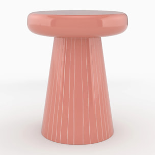 Table d'appoint ronde en métal rose D40 cm - Adélie
