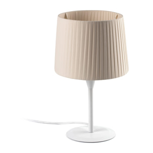 SAMBA S Mini sobremesa blanca/encintada beige