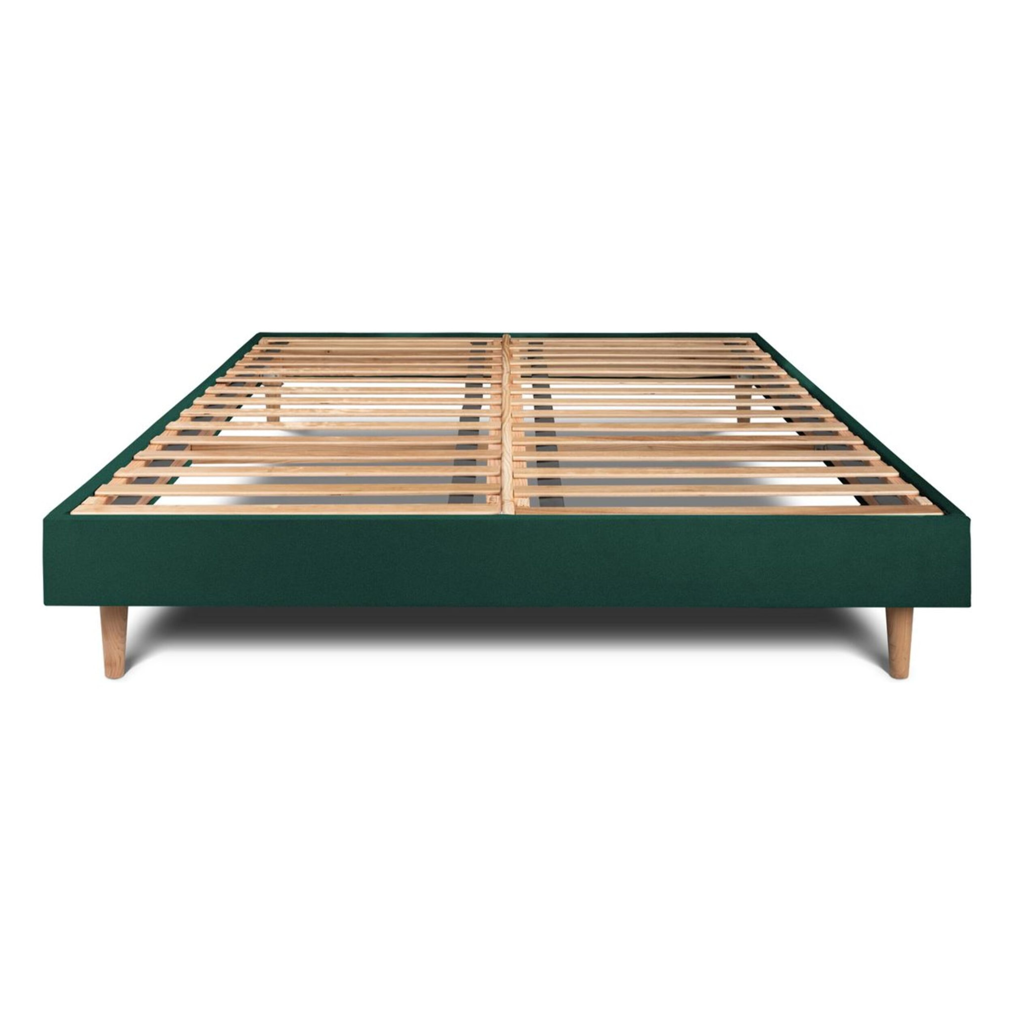 Sommier Kit Velours Ep14 - pieds bois