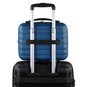Juego De Maletas Rígidas Abs Itaca Simoa Azul