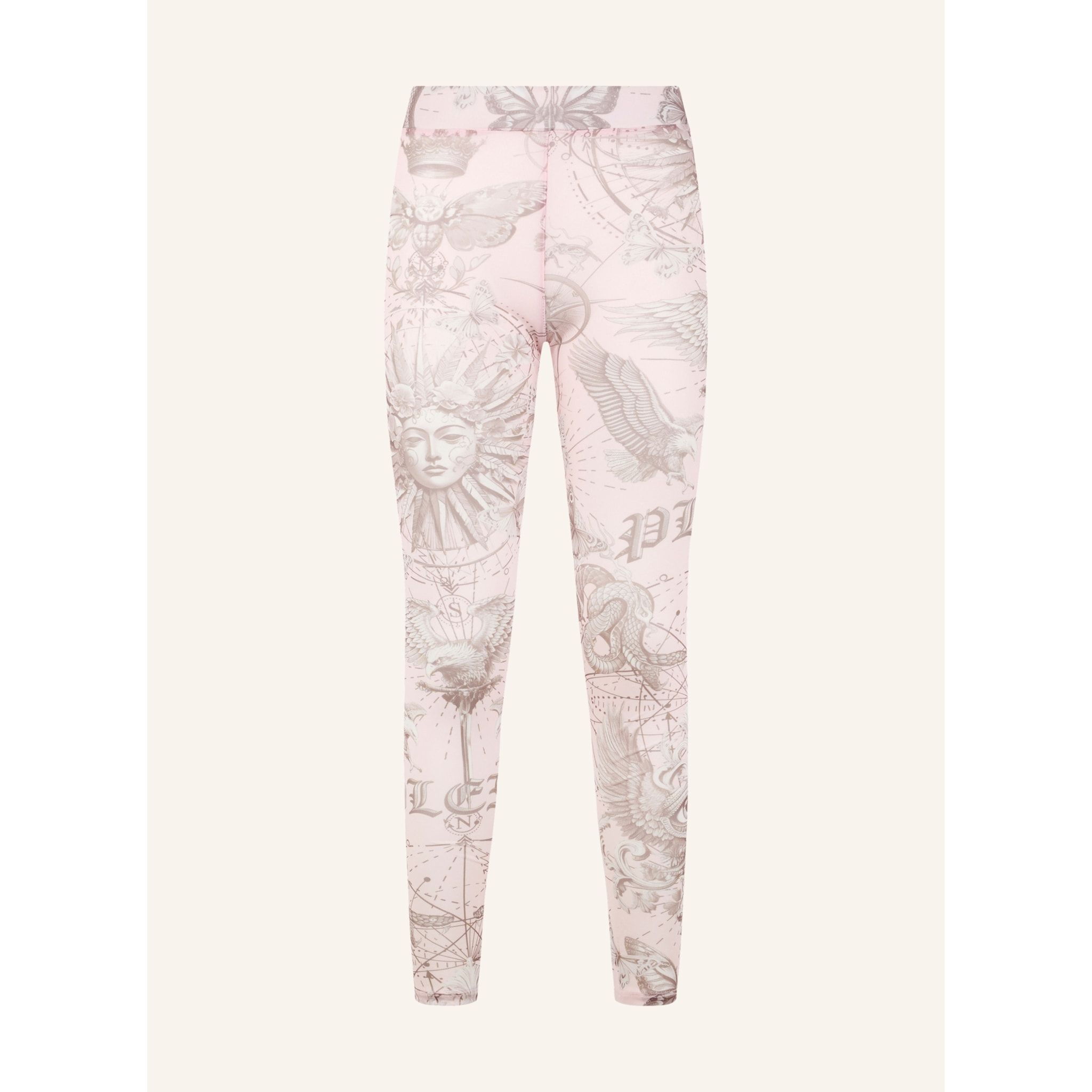 PHILIPP PLEIN Tulle Leggings Butterfly Tattoo