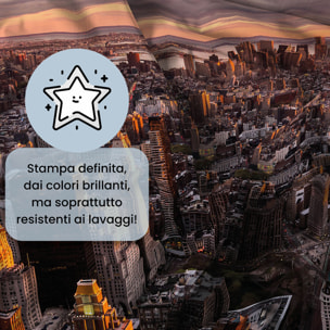 PARURE COPRIPIUMINO GOODNIGHT - STAMPA DIGITALE 100% Microfibra