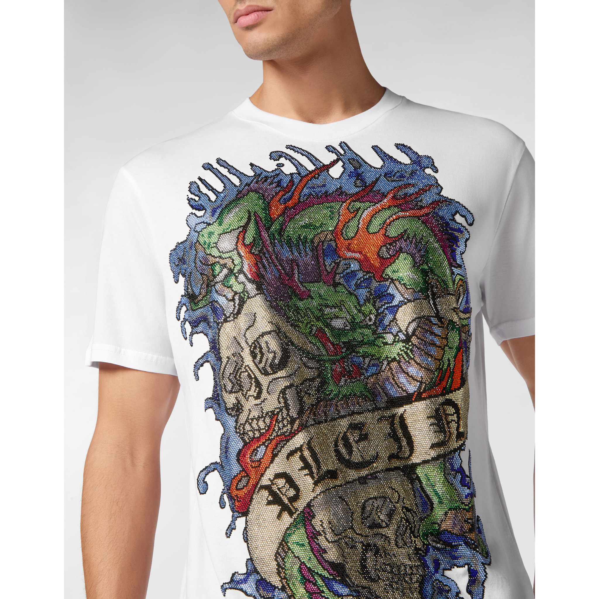 PHILIPP PLEIN T-Shirt Round Neck TATTOO