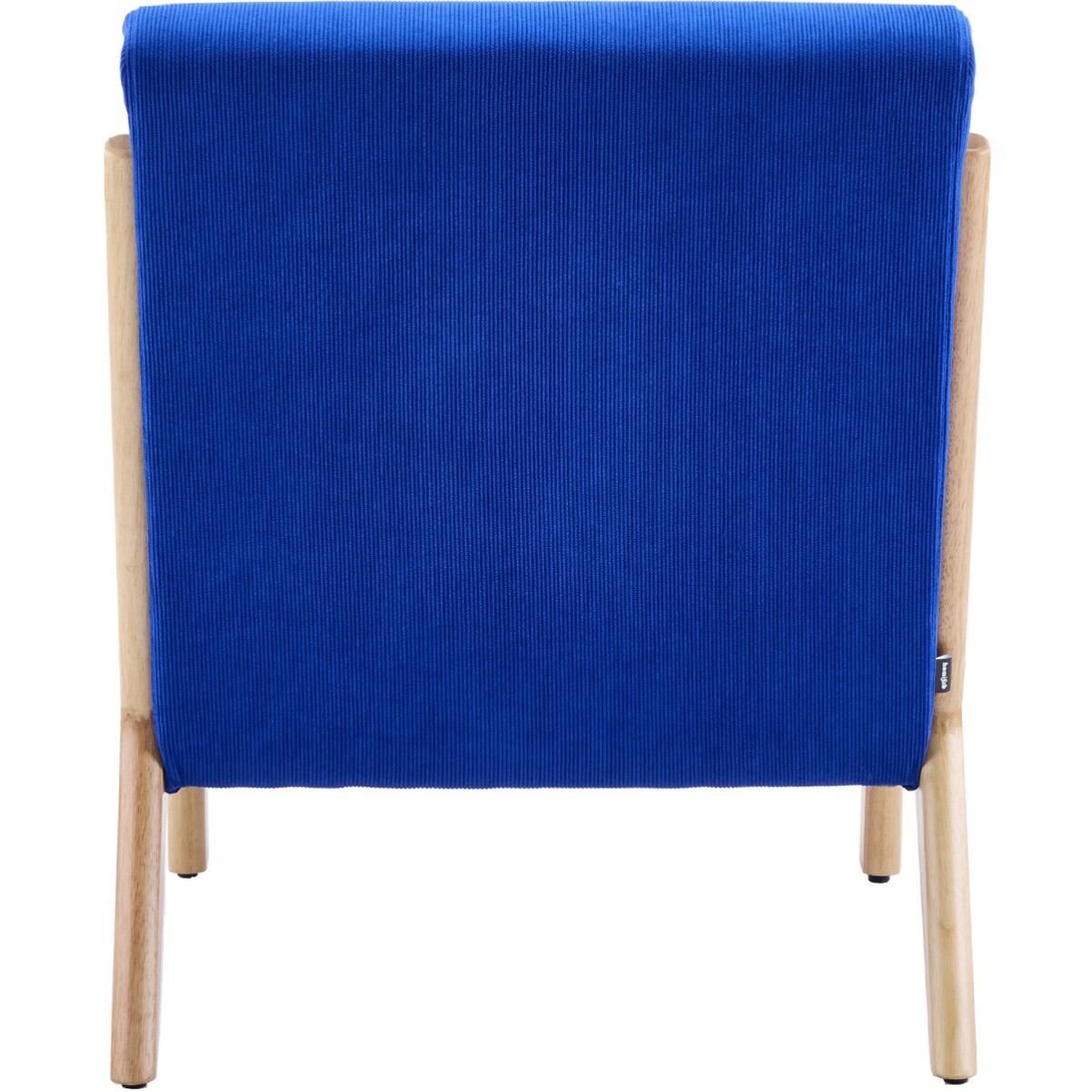 Fauteuil en bois et velours côtelé - LANNA