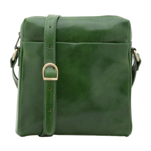 Borsa a tracolla  da uomo In Vera pelle Made in Italy 26x25x6 cm