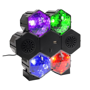 Enceinte Projecteur - PARTY TIME - Led - Disco - Noir