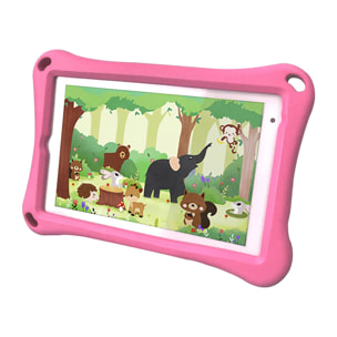 DAM Tablet Infantil K81 PRO 3G WiFi. SO Android 8. Pantalla 8'' 1280x800px. MTK6735 Quad Core 1.3GHz, 2GB RAM + 32GB. Doble cámara. 24x3x16,5 Cm. Color: Rosa