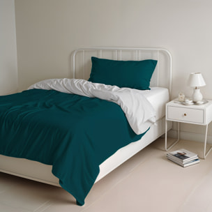 PARURE COPRIPIUMINO NATURAL COLOR SINGOLO - 100% COTONE MADE IN ITALY