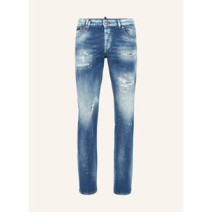 PHILIPP PLEIN Vaqueros de corte recto SMILE
