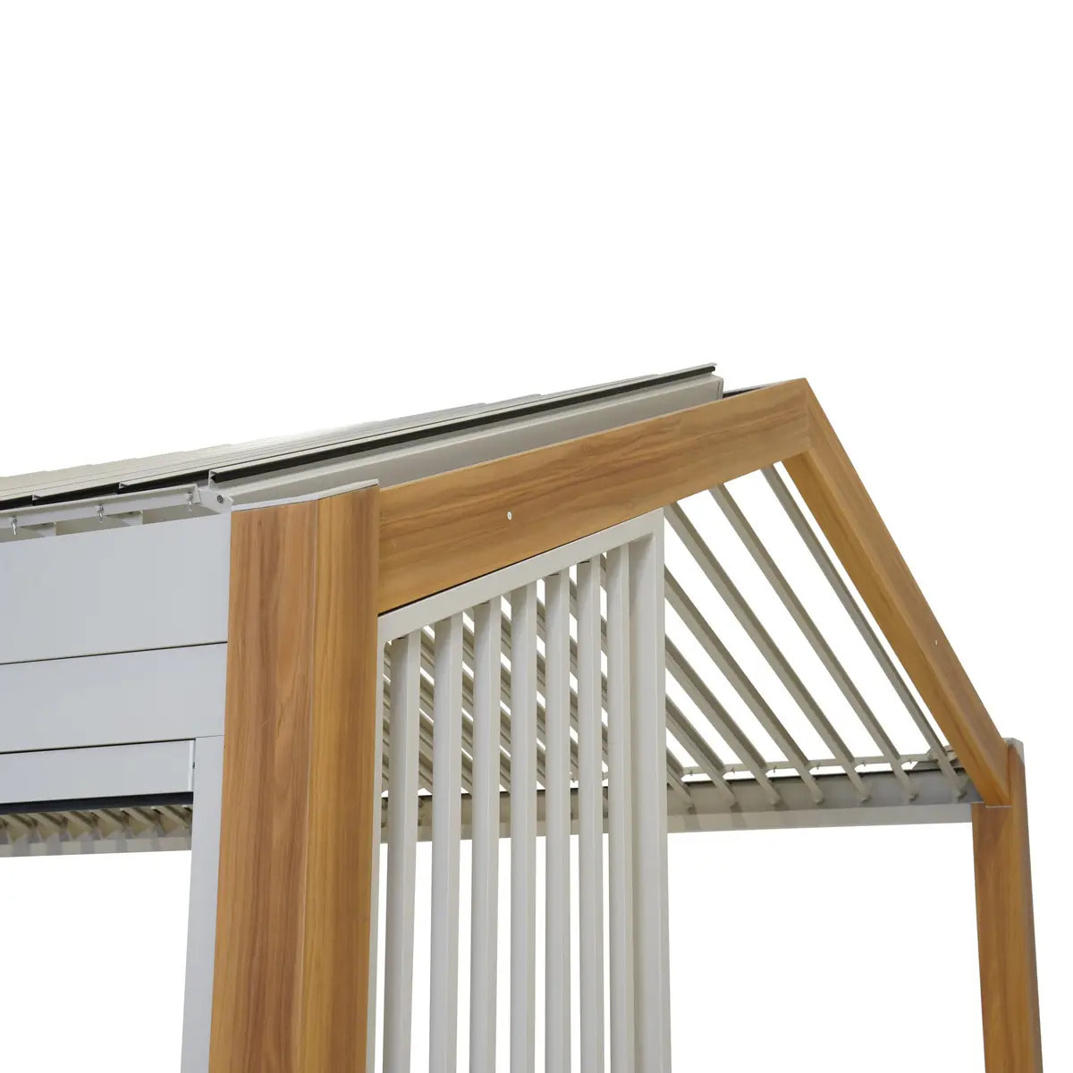 Persienne pour Pergola bioclimatique autoportante Ecozia 4x3 m argile