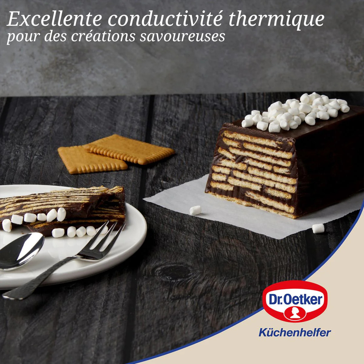 Petit moule à cake 18cm en silicone Dr Oetker Flexxibel Love