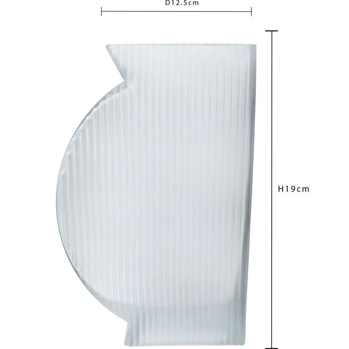 Vaso Fermalibro 12,5Xh.19 Cm - Pezzi 2 - 12,5X19X5,5cm - Colore: Bianco - Bianchi Dino - Decori Casa E Complementi