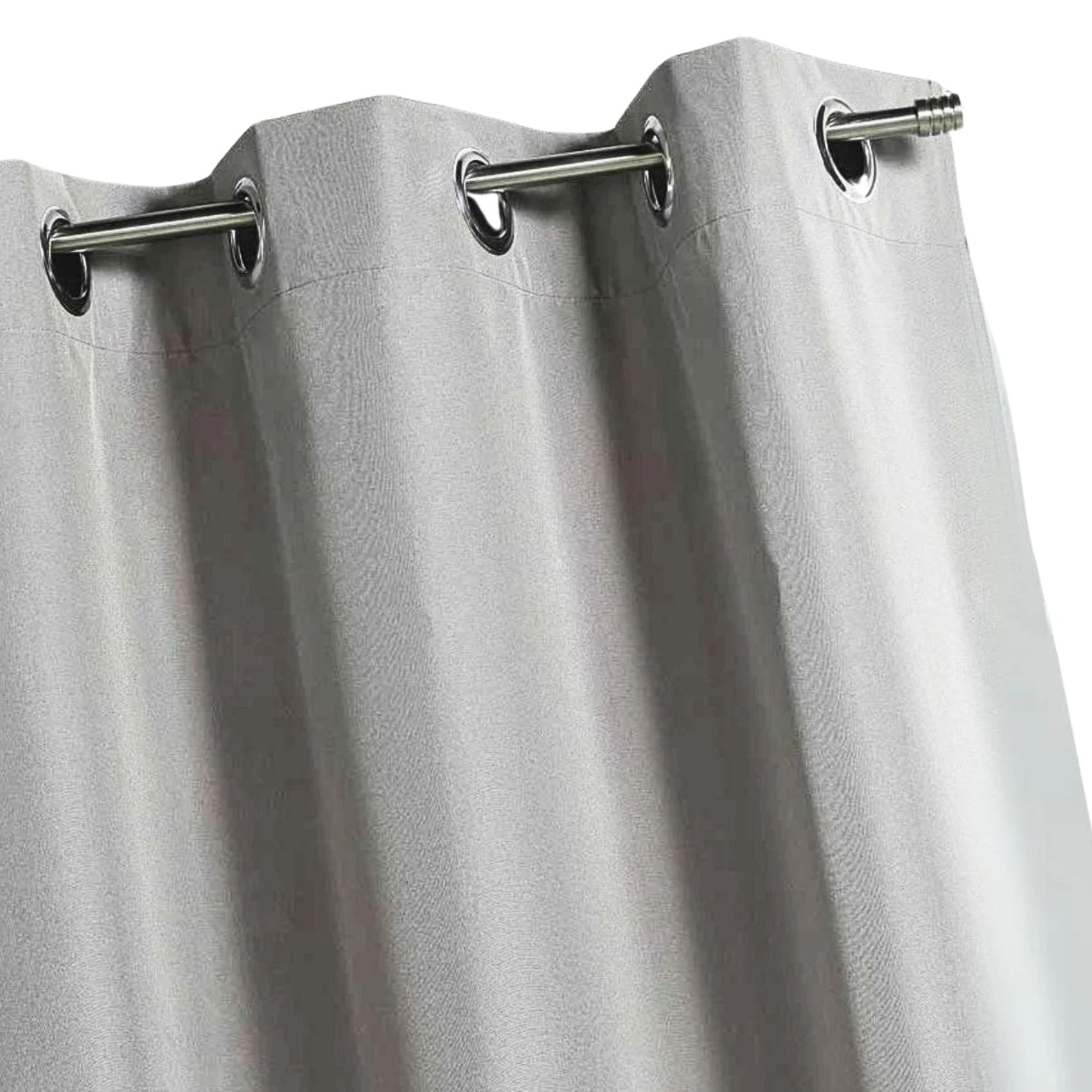 Rideau d'extérieur en tissu déperlant - Argent