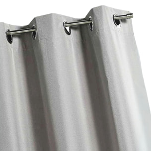 Rideau d'extérieur en tissu déperlant - Argent