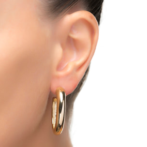 Pendientes acabados en oro amarillo de 18K