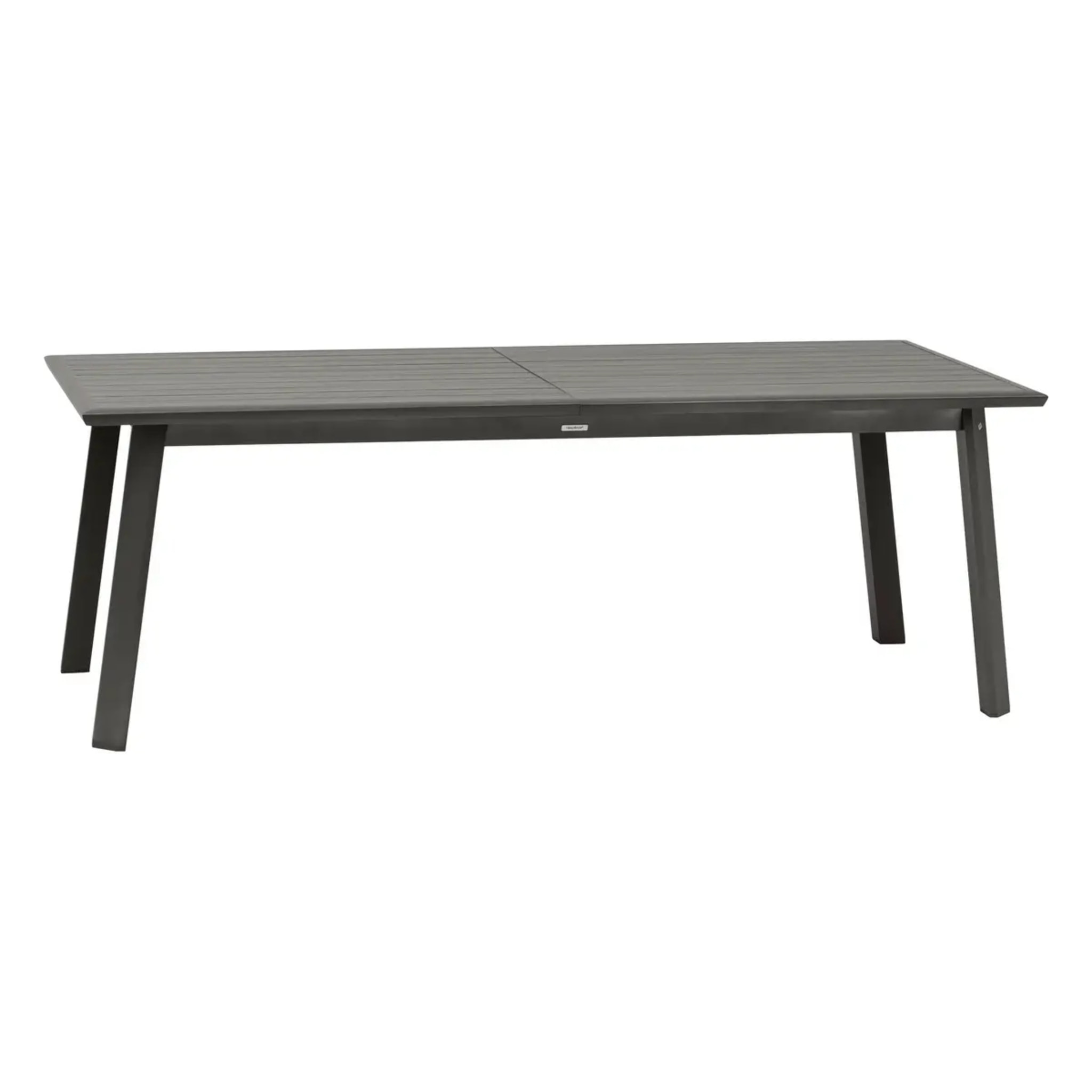 Table de jardin extensible "Pavane" graphite 12 places en aluminium traité époxy