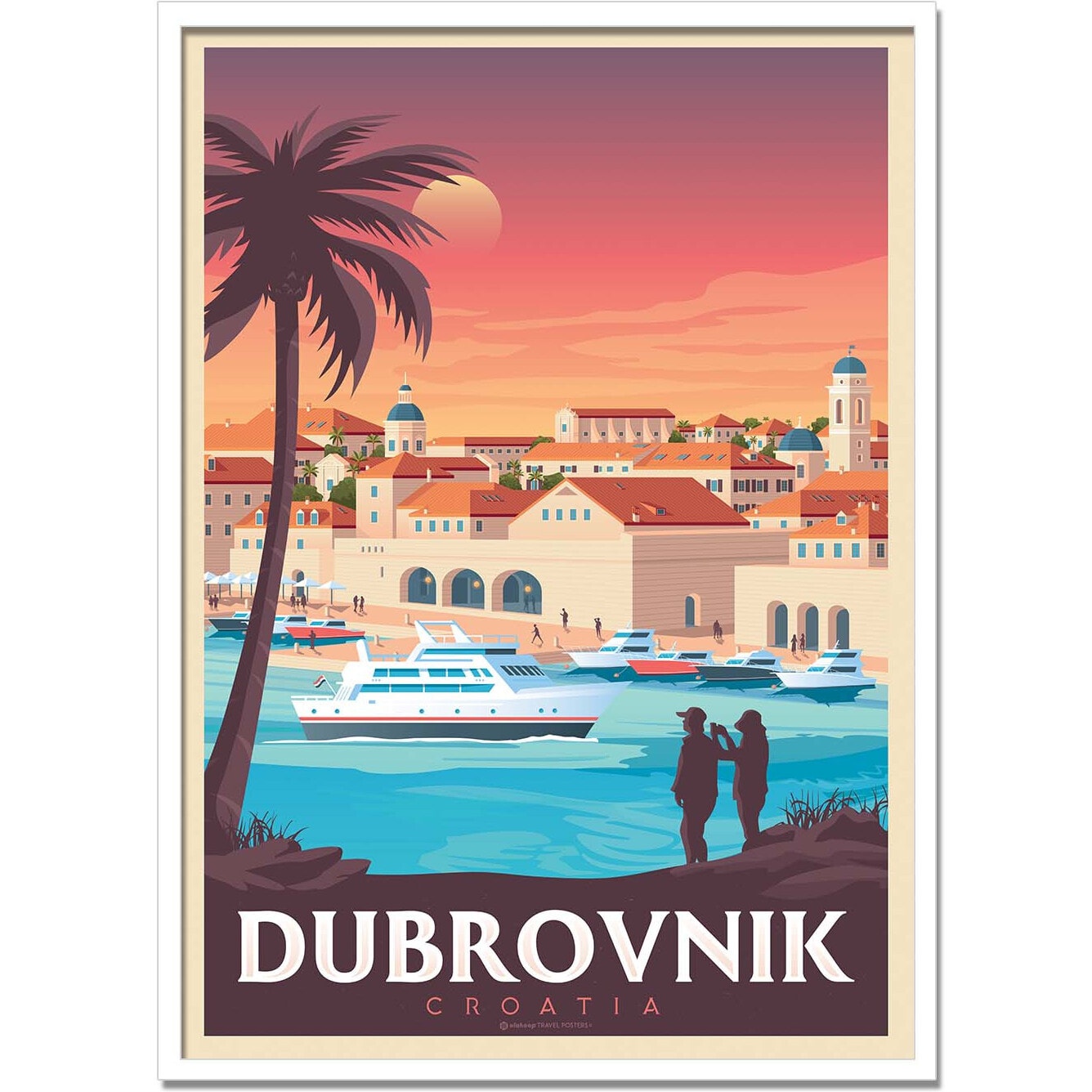 Affiche - Dubrovnik - Olahoop Travel Posters