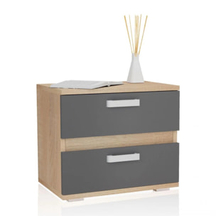 Mesita de noche Ataneq Cambria - Grafito