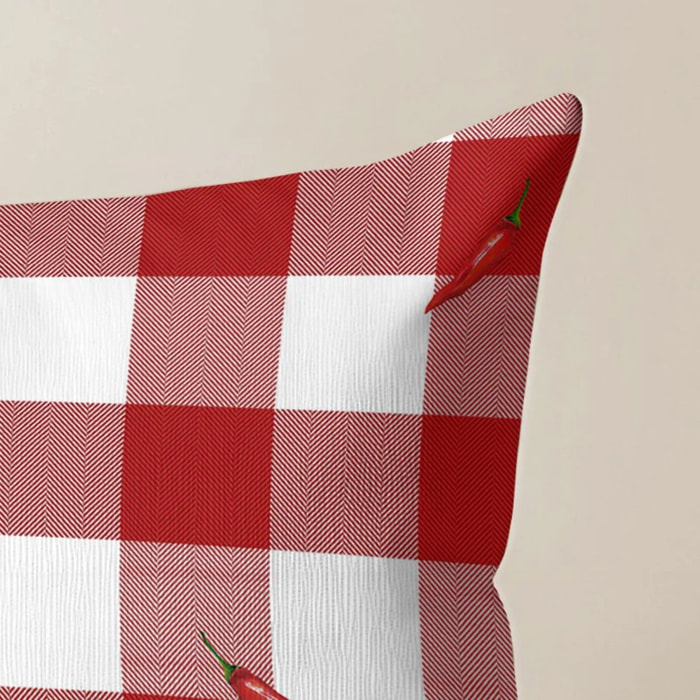 Housse de coussin Marcello - 100% coton - Rouge - 30x50 cm