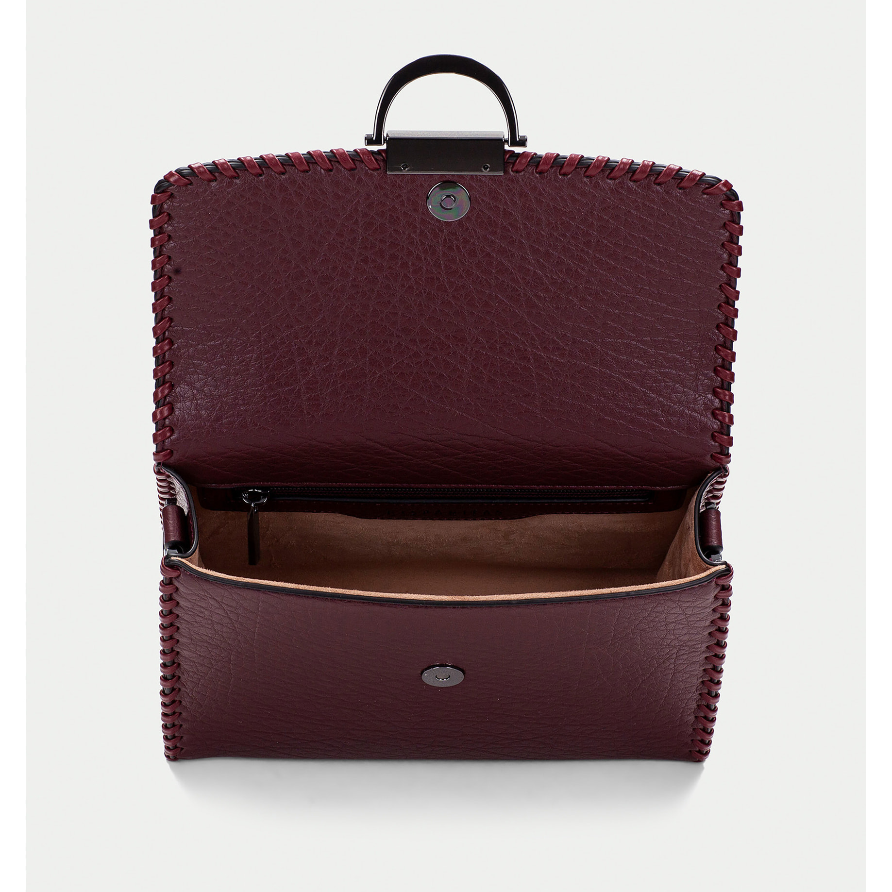 Bolso de Mano  Vino 24cm x 18cm x 9cm