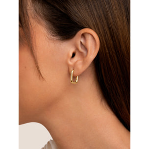 Orecchino Mini Pipe Placcato Oro