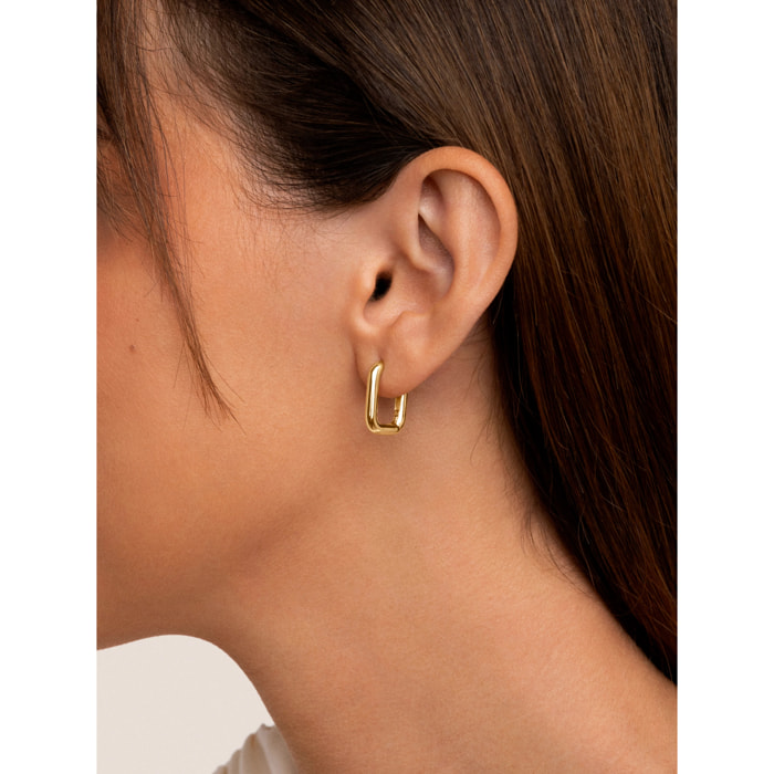 Orecchino Mini Pipe Placcato Oro