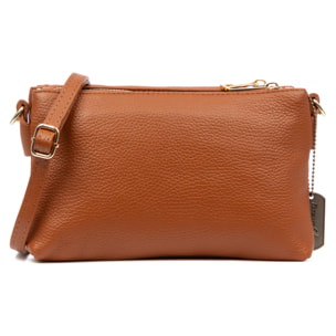 Barbania borsa a spalla donna. Pelle autentica Dollaro.