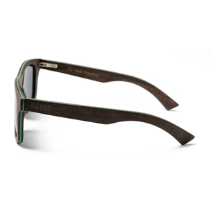 Gafas de sol OCEAN VENICE BEACH - De madera skate marrón con azul