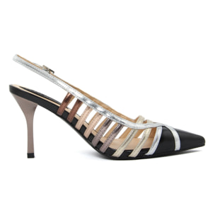 Slingback Donna colore Nero-Altezza tacco:9cm