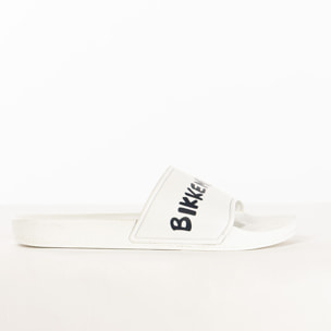 BIKKEMBERGS ciabatte unisex white