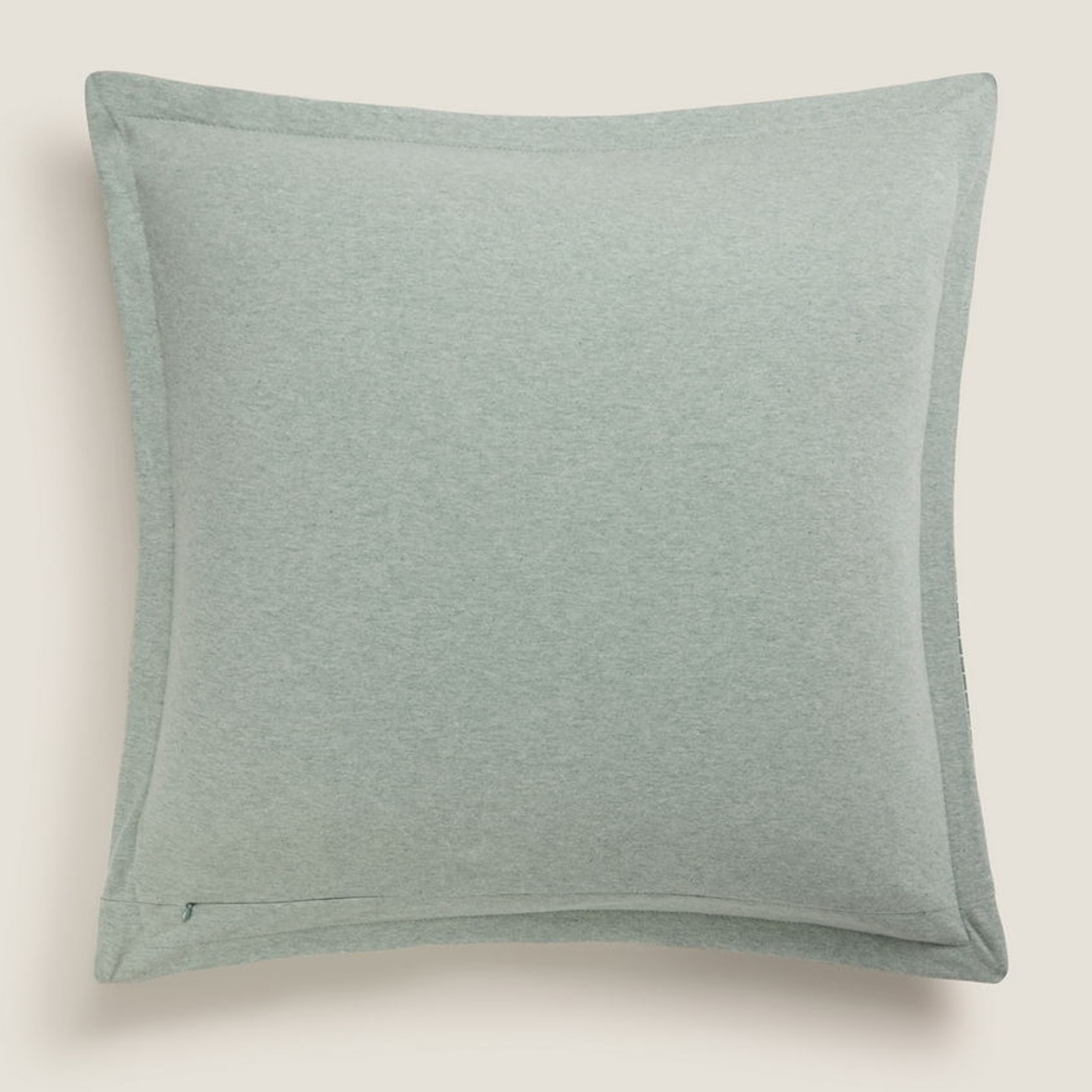 Funda cojín punto algodón sostenible Punto color verde Punto de algodón